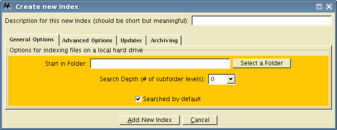general indexing options example
